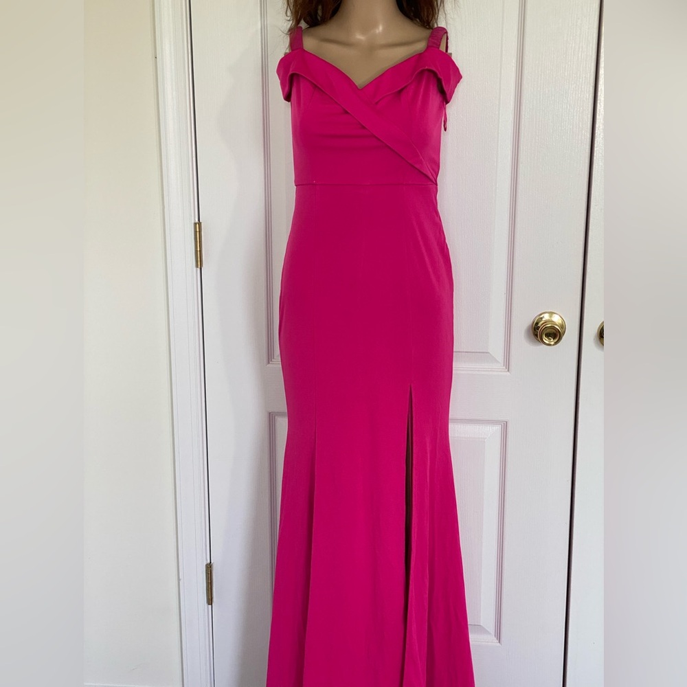 Fashion Nova Fuchsia Maxi Dress